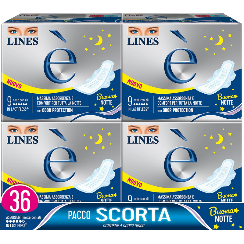 ASSORBENTI LINES 4PACK – 36 pezzi