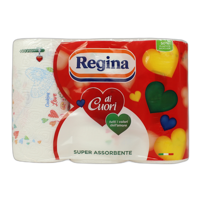 ASCIUGATUTTO REGINA REGINA DI CUORI – 3 ROTOLI