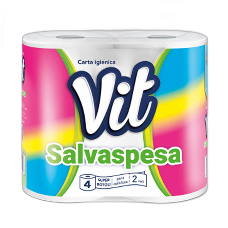 CARTA IGIENICA VIT – SALVASPESA 4 ROTOLI