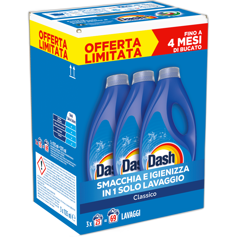 DASH DETERSIVO LAVATRICE TRIPACK –