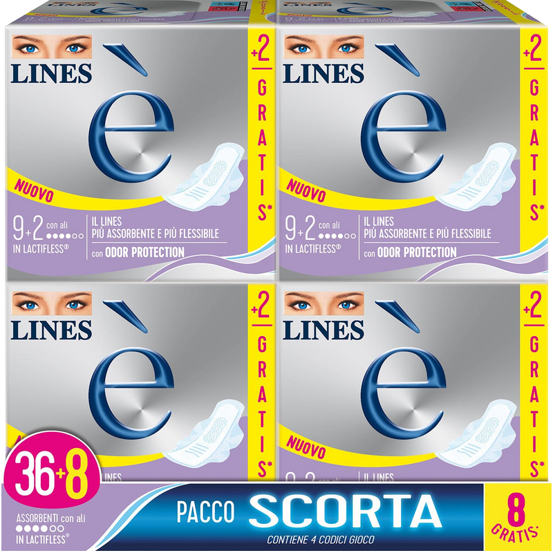 ASSORBENTI LINES 4PACK – 36 pezzi